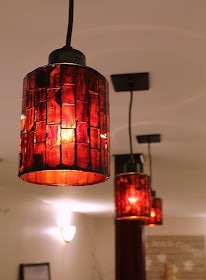 pendant light - mosaic glass - Home Depot