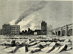 Frost on the Thames 1814 from Old and New London by E Walford (1878)