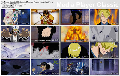 Download Film One Piece Episode 359 (Sebuah Masalah! Pencuri Impian Sanji!) Bahasa Indonesia