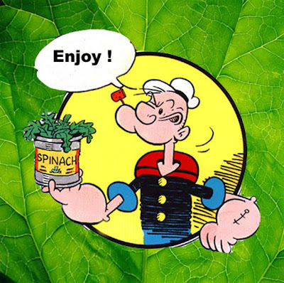 popeye, spinach