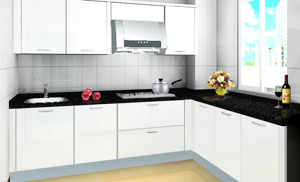 Contoh Kabinet Dapur  L Shape Desainrumahid com