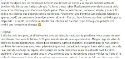 Yo no alquilaría una autocaravana con Camp & Cruise Motorhomes.