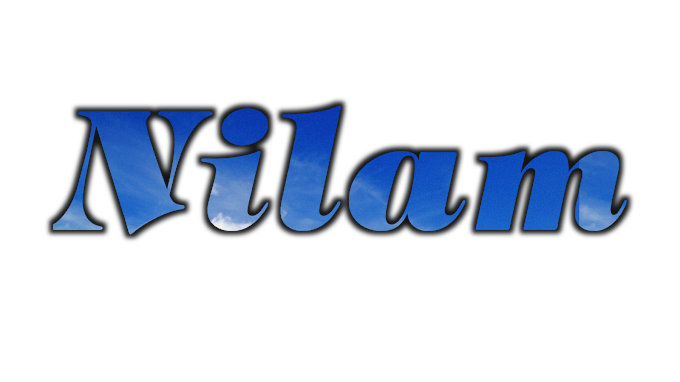 Nilam 3D name PNG image