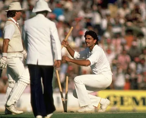 Ravi Shastri Playing Cricket