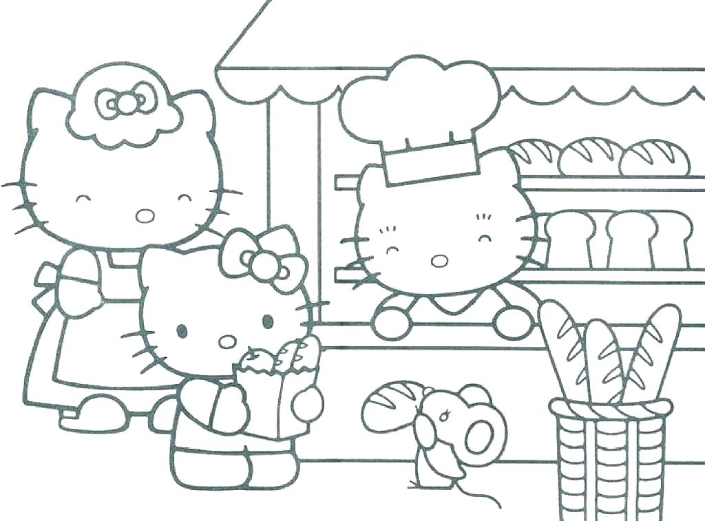 Printable Hello Kitty Coloring Pages Online