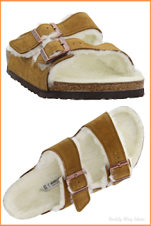 Women’s Arizona Shearling Suede Slide Sandals by Birkenstock - Buddy Blog Ideas