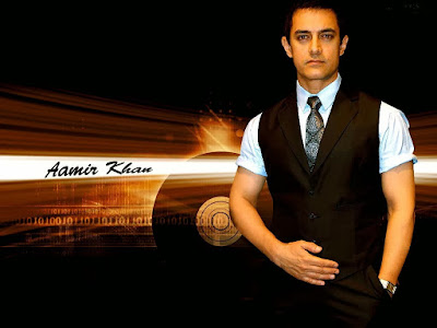 Handsome Look of Aamir Khan HD Desktop Background Pics