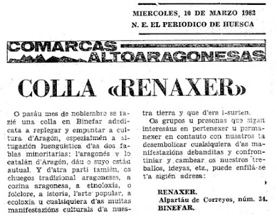 Renaxer en Binéfar colla