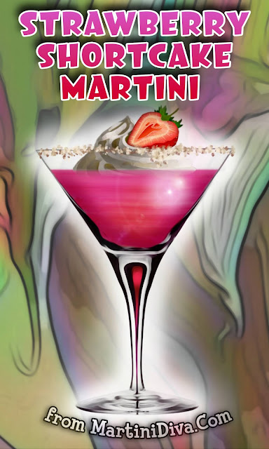 Strawberry Shortcake Martini Cocktail Recipe