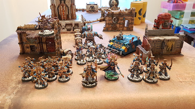 Warhammer battle report - Warhammer 40k - 9th Edition - Thousand Sons vs Adeptus Mechanicus 1000pts - Search And Secure Mission