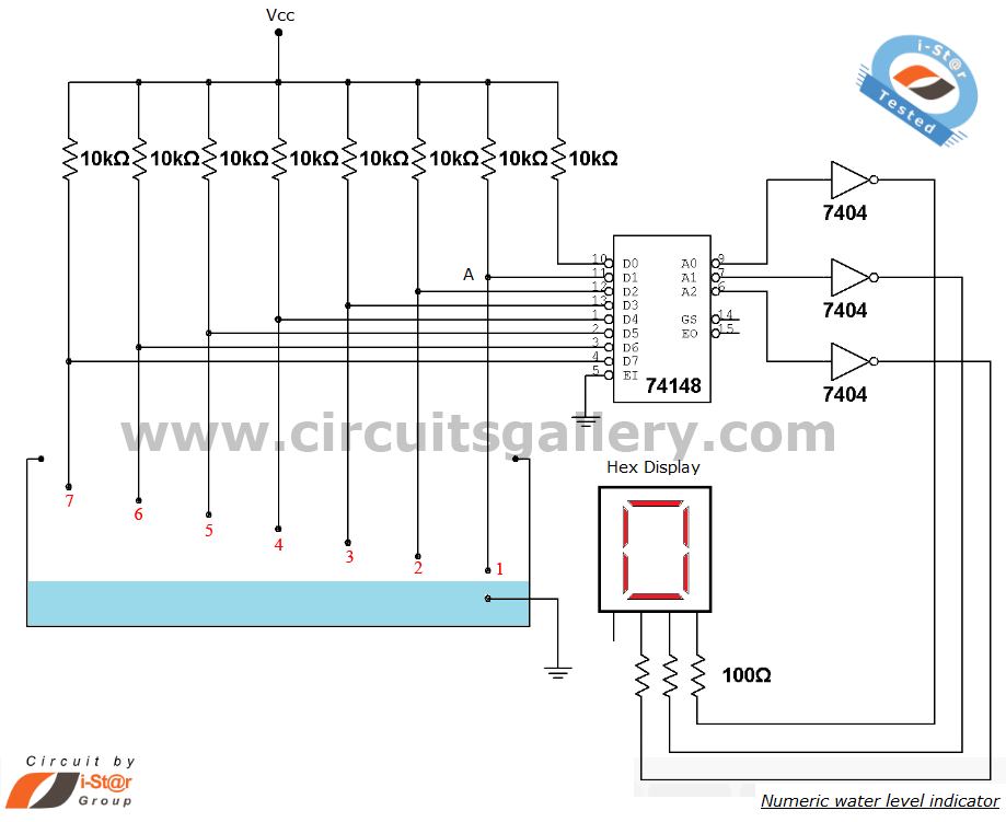 Water Level Indicator With Seven Segment Display Component Rating - Ponents Required - Water Level Indicator With Seven Segment Display Component Rating