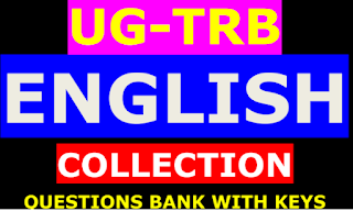 UG TRB ENGLISH COLLECTION OF QUESTIONS BANK WITH KEYS - PDF