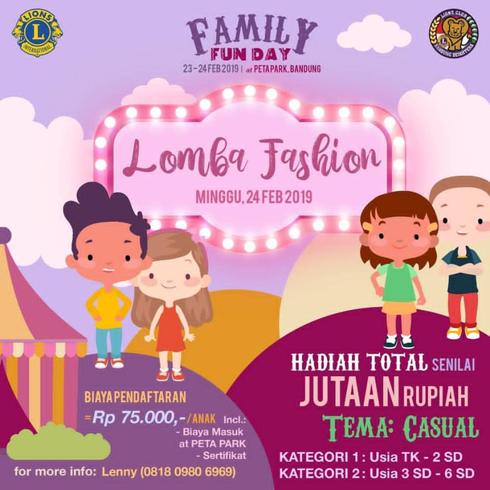  Lomba  Fashion Show 2022 untuk anak  TK dan SD LOMBA  