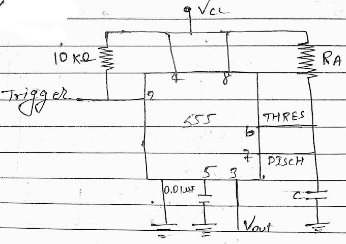 Monostable and bistable multivibrator using IC 555 with circuit diagram :- 