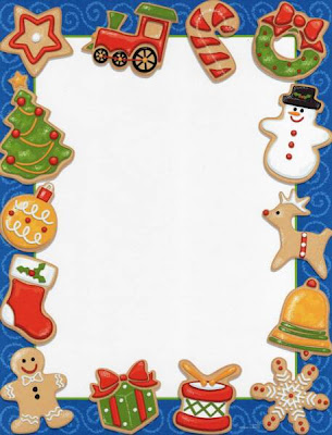 Christmas letter borders and templates