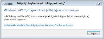 Windows 7  ve Windows XP'de Sorunsuz Dosya paylaşımı