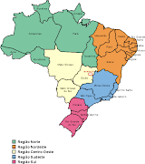 Avaliação de geografia Interpretação de mapa do Brasil (brasilregioes)