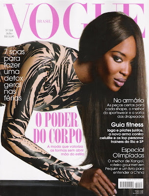 She is also on the July 08 issue of "Vogue" Brazil. She is just doing it, 