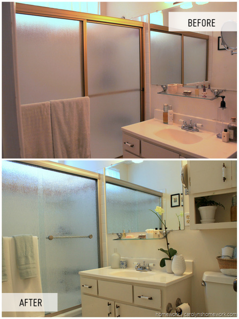 Delta Shower Door & Bathroom Makeover via homework - carolynshomework (1)