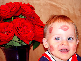 valentine baby kisses