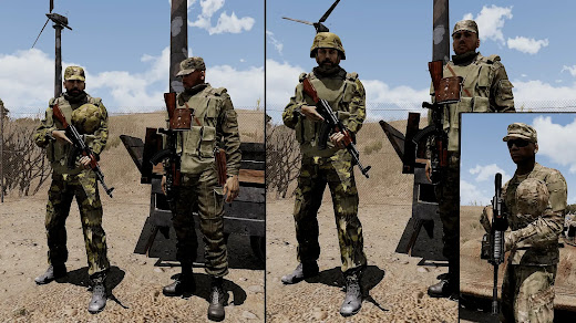 アクセサリーを切り替え表示できるArma3用Salmon Headgear Accessories MOD