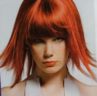 Modern red short haircuts 2010