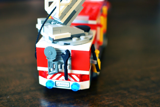 LEGO City Fire Truck from the back