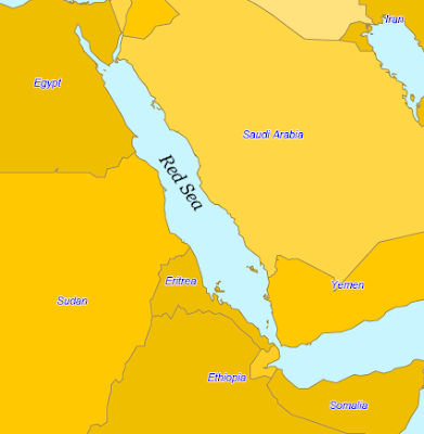 Map of Red Sea