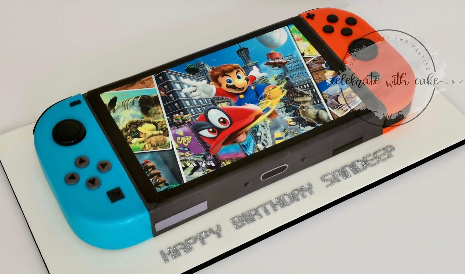Celebrate With Cake 3d Sculpted Nintendo Switch Console Cake - nintendo switch roblox cake