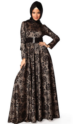 Model Dress Batik Muslim Elegan Modern Terbaru