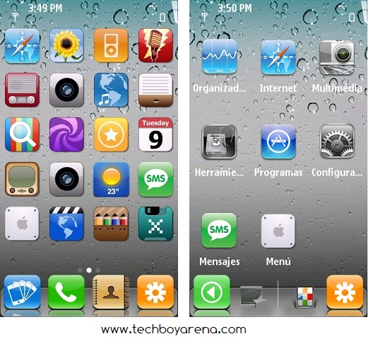 Best Wallpaper For Nokia 5800. Best iPhone4 Theme for Symbian