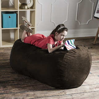 Chocolate Microsuede 4 Foot Jaxx Lounger