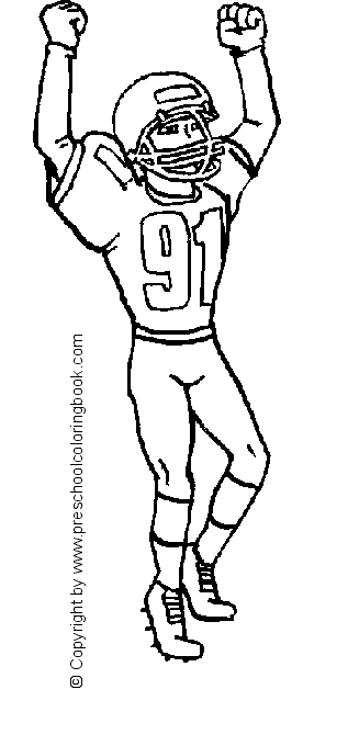 Football Players Coloring Pages 5