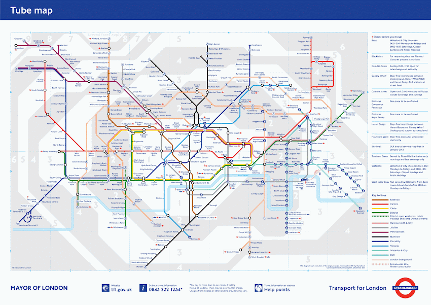 Mapa del metro de Londres