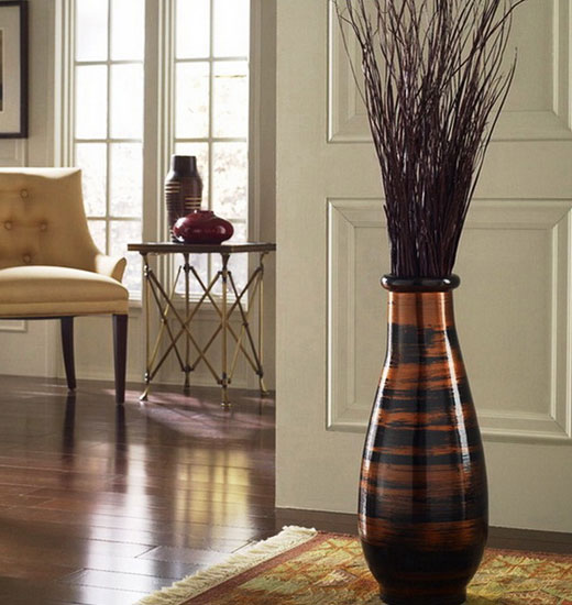 Good large outdoor vases with high dry plants (like pampas grass, cane, etc.).