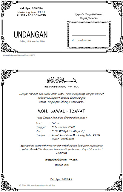 contoh kata kata undangan pernikahan bahasa jawa