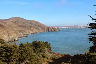 The Golden Gate bridge - our view during lunch