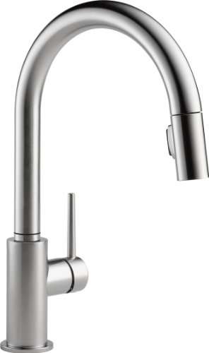 Delta 9159-AR-DST Single Handle Pull-Down Kitchen Faucet, Arctic Stainless