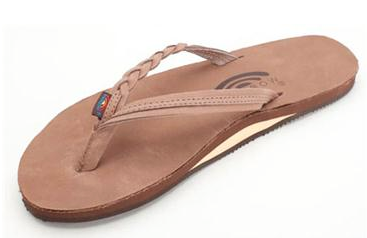 Flirty Braidy- Single Layer Premier Leather with Arch Support