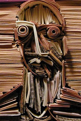 Newspaper Sculptures