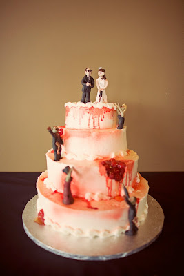 zombie wedding cake