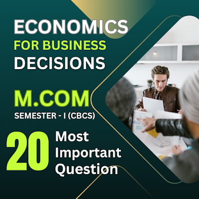Important Question for economics for business decisions