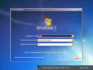 cara instal ulang windows 7