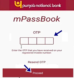 Enter otp and click proceed