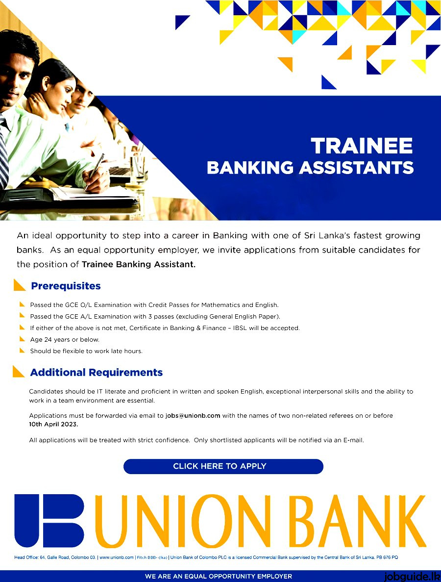 Bank Trainee Vacancies 2023