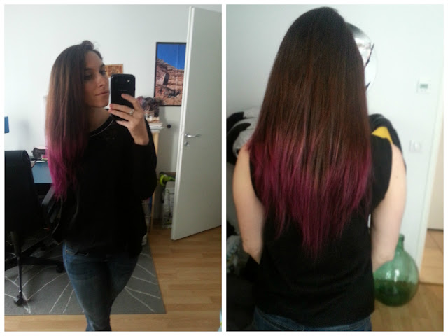 cheveux ombre violet