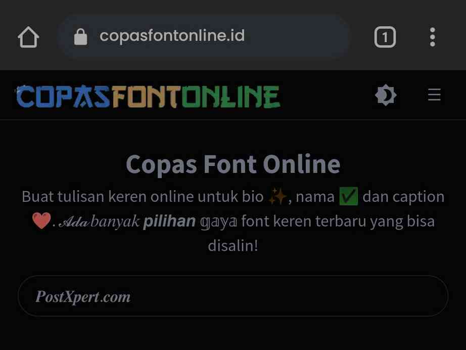   Copas Font  Online Tulisan Keren  dan Aesthetic PostXpert