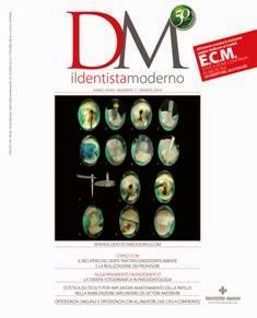 DM Il Dentista Moderno - Marzo 2014 | ISSN 1827-3726 | TRUE PDF | Mensile | Professionisti | Medicina | Odontoiatria | Implantologia
Da oltre trent’anni DM Il Dentista Moderno rappresenta il punto di riferimento per l’informazione tecnica e specializzata per l’odontoiatra; la sua tiratura certificata ne assicura una diffusione capillare.  La rivista è diretta da un Comitato scientifico di grande esperienza e autorevolezza che garantisce la qualità degli interventi.  DM Il Dentista Moderno viene realizzato, mensilmente, con il contributo di docenti universitari e di liberi professionisti e offre, attraverso una rigorosa selezione di articoli, informazioni teoriche, pratiche e operative particolarmente utili nell’attività clinica. Gli abbonati possono iscriversi a corsi ECM on line e acquisire crediti, rispondendo esattamente alle domande proposte alla fine dello studio.
In ogni numero vengono pubblicati lavori che abbracciano tutte le discipline dell’odontoiatria. All’interno, un aggiornamento monografico, articoli sulle più innovative ricerche scientifiche e casi clinici significativi, abstract, rubriche sugli aspetti pratici legati alla professione; un’inchiesta e un’intervista a un personaggio di spicco danno infine un quadro di quello che succede nel settore.