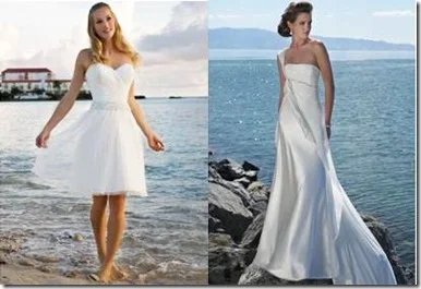 Vestidos_de_novia_2011 para boda en la palya corto y largo