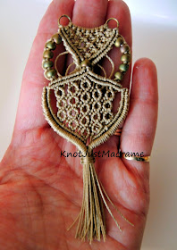Knotted macrame owl by Sherri Stokey